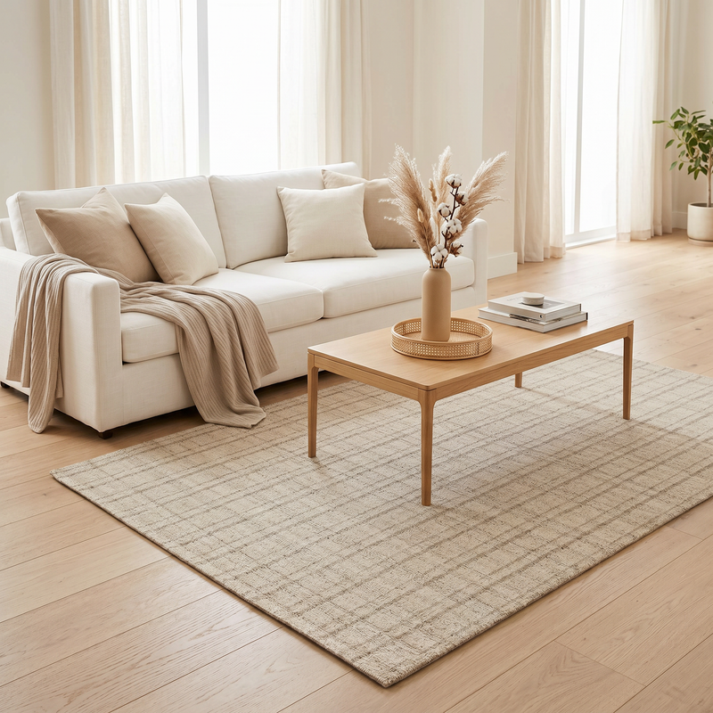 Mona Green Grid Rug