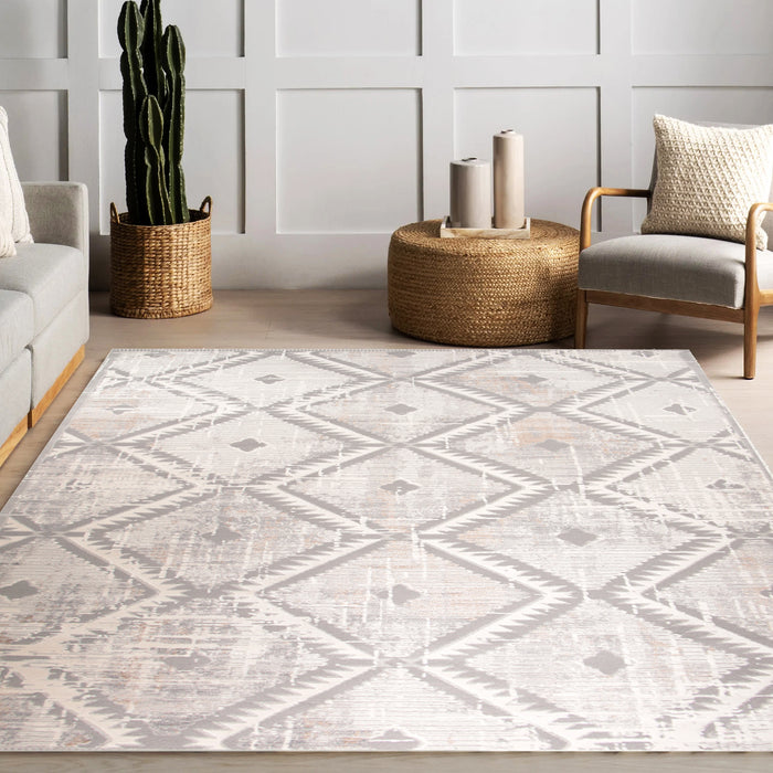 Rainbow Elyvron Modern Geometric Area Rug