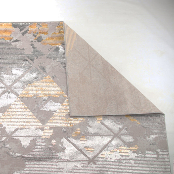 Alin Zynorel Grey Modern Area Rug