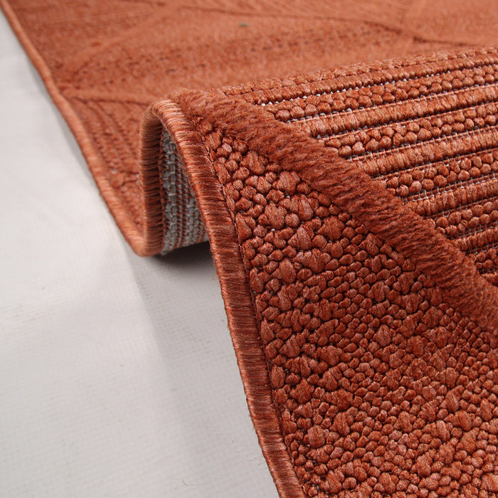 Levo Orange Diamond Rug