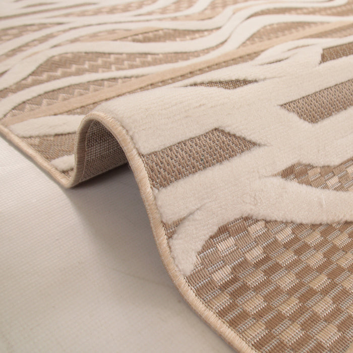 Sisal Zenvia Dark Beige Modern Area Rug