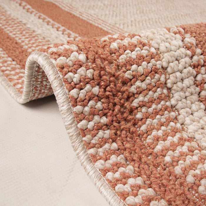 Mona Terracotta Frame Rug