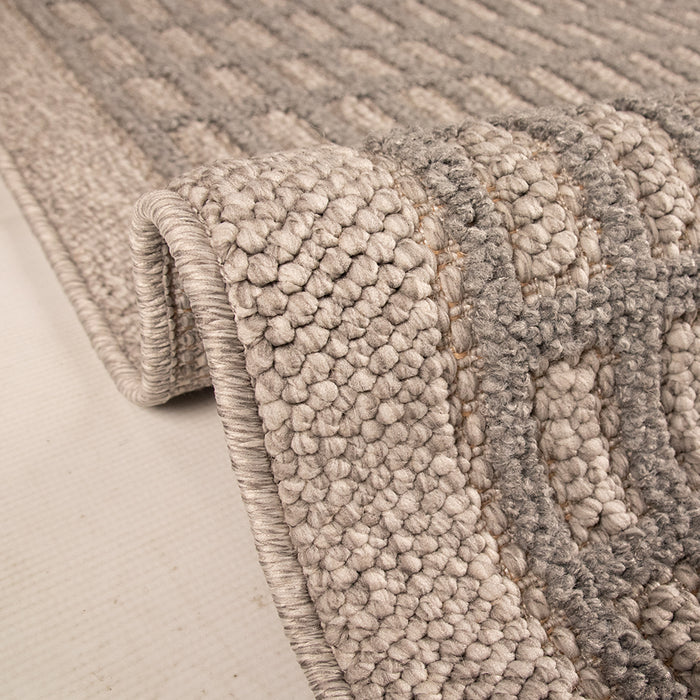 Mona Taupe Grid Rug