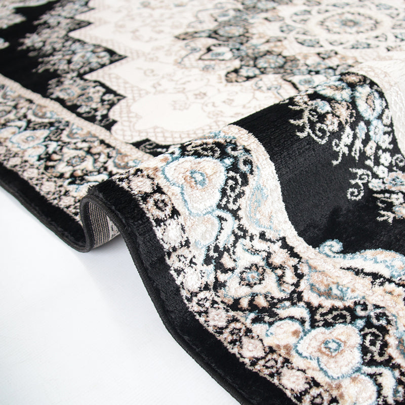 Hereke Rivzar Black Rug