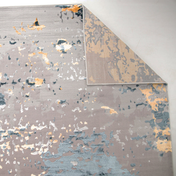 Alin Fenyric Grey Modern Area Rug