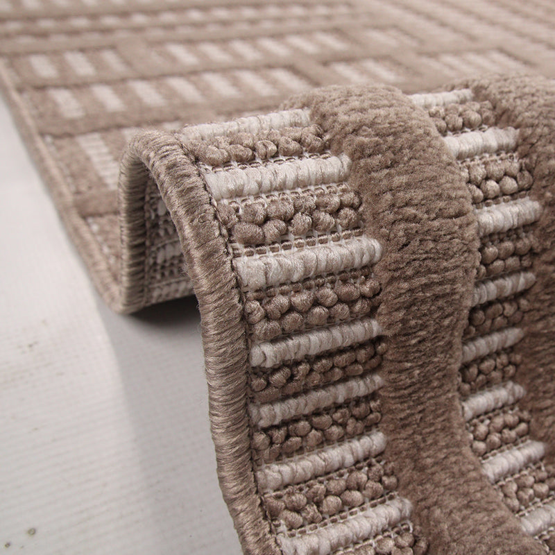 Levo Brown Stagger Rug