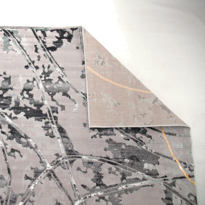 Alin Calyraen Grey Modern Area Rug