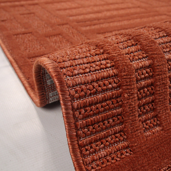 Levo Orange Stagger Rug