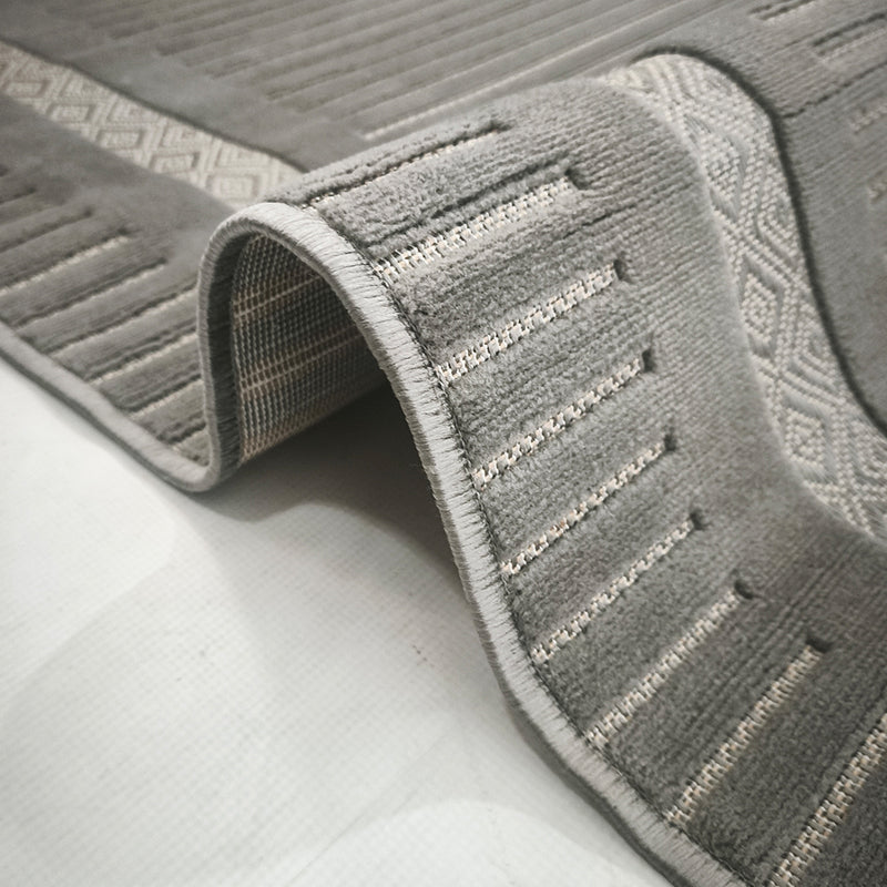 Sisal Steel Border Rug