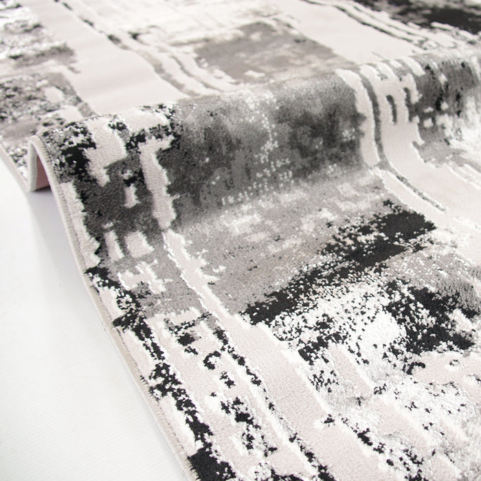 Alin Serune Black Grey Rug