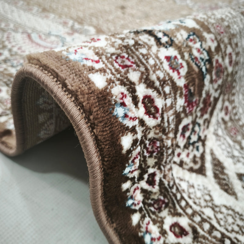 Hereke Tabriz Brown Rug