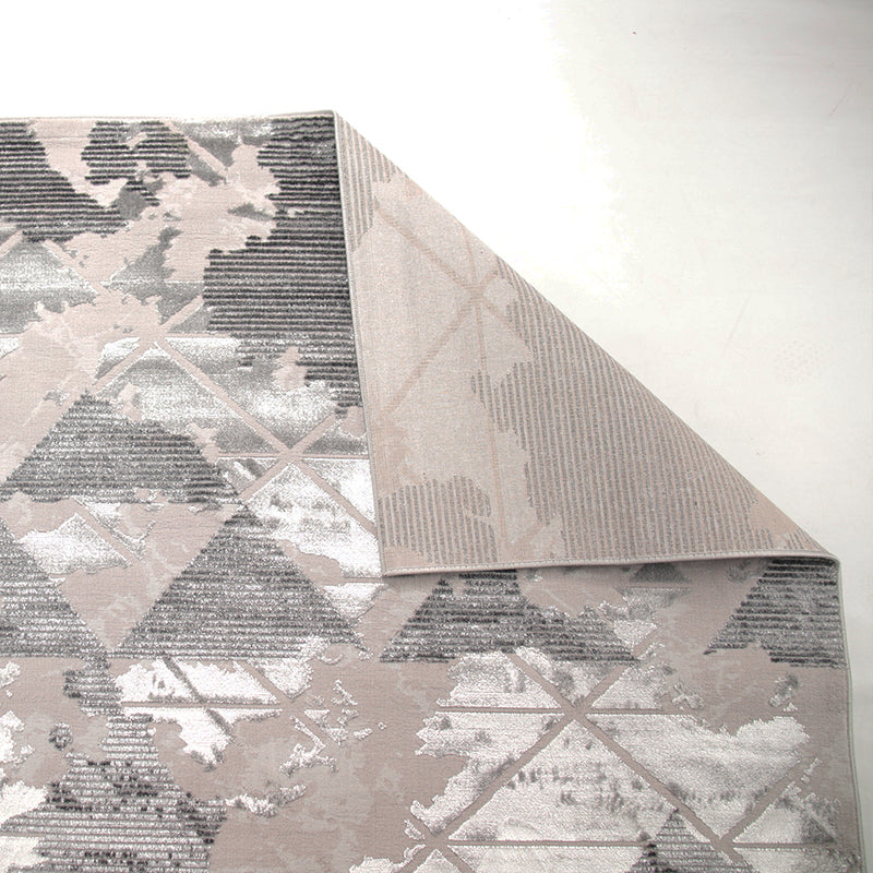 Alin Erythra Grey Modern Area Rug