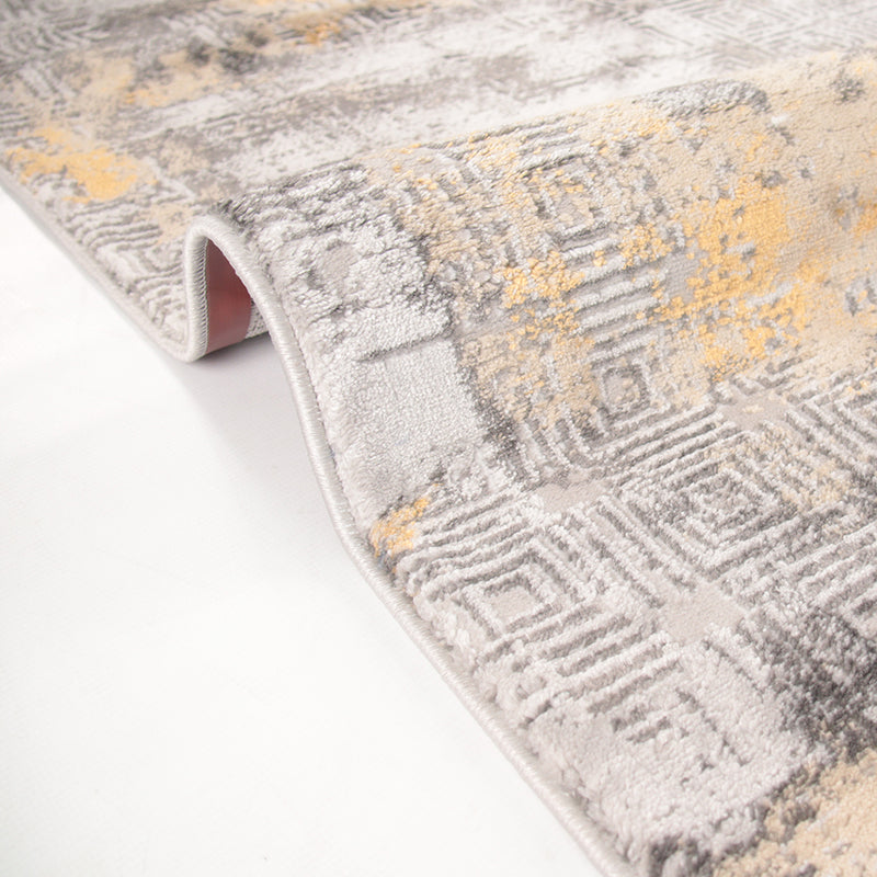 Diamond Xylla Grey Yellow Rug