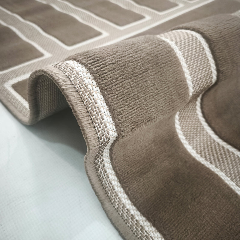 Sisal Taupe Labyrinth Rug