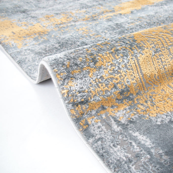 Joburg Nayru Grey Yellow Rug