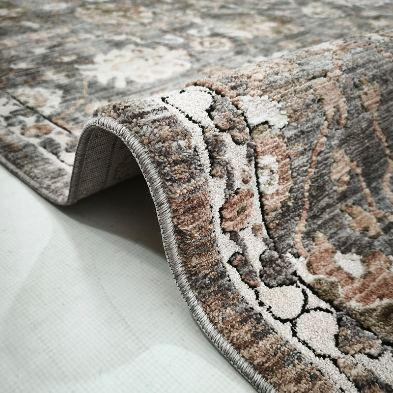Dejavu Charcoal Mahal Rug