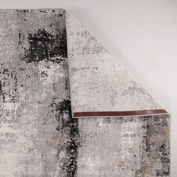 Merry Tivvy Grey Black Rug