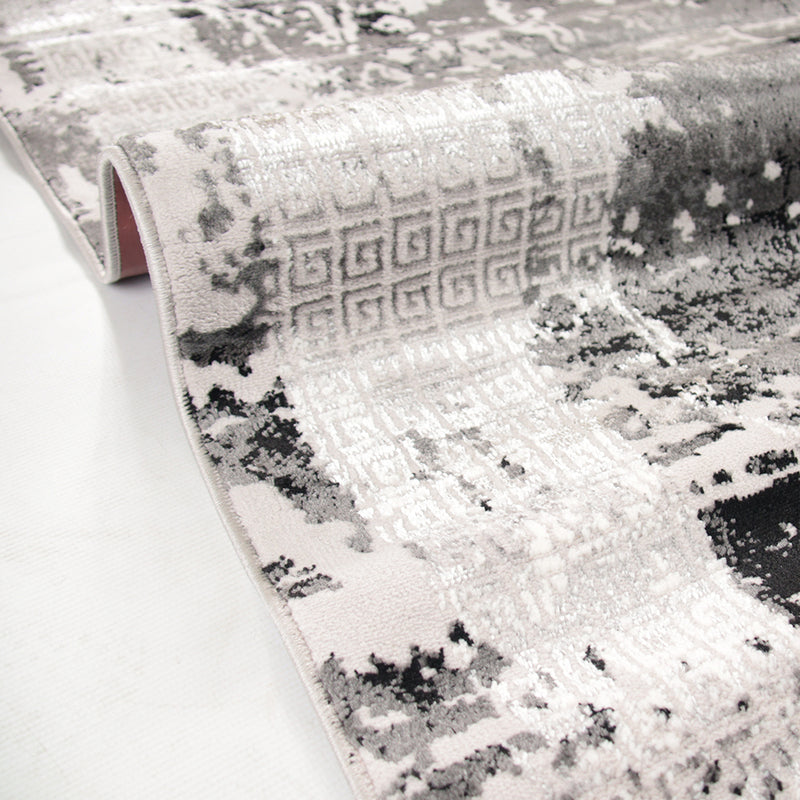 Alin Solure Black Grey Rug