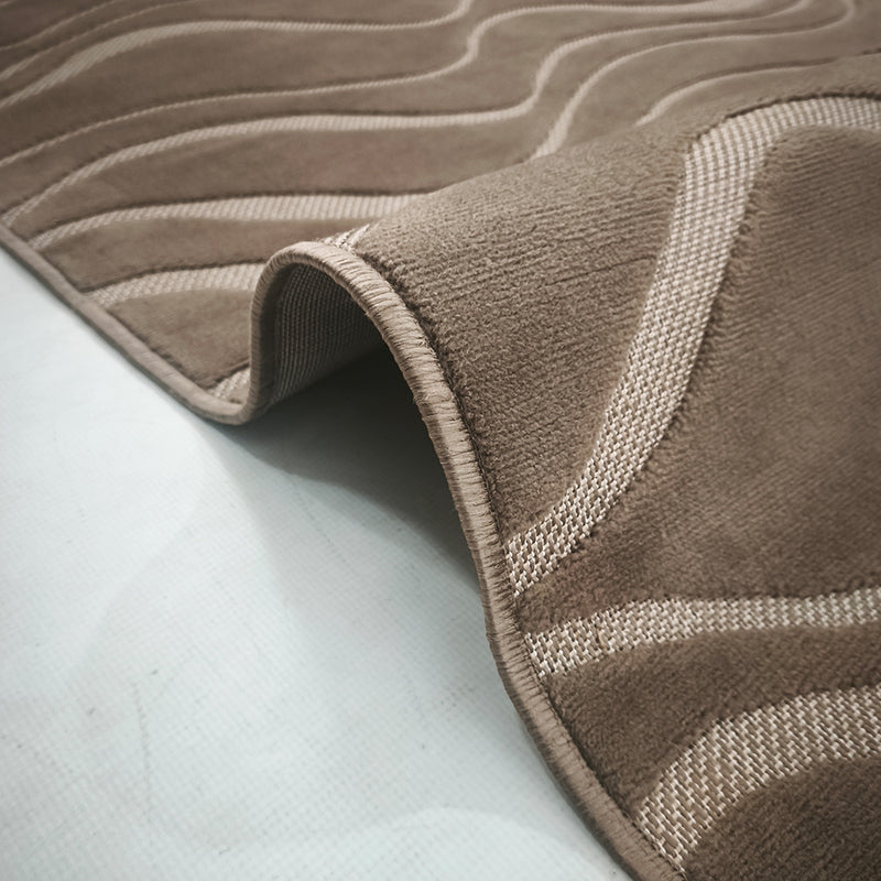 Sisal Taupe Wave Rug