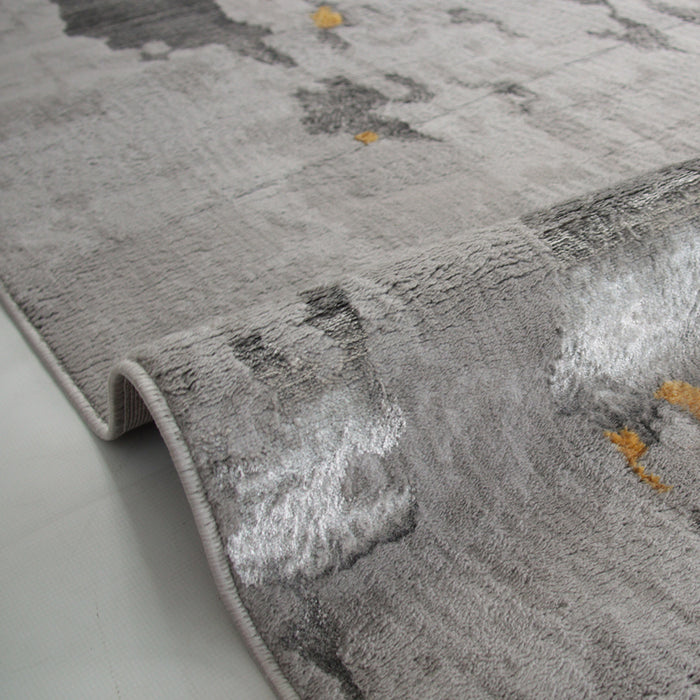 Alin Velunai Grey Modern Area Rug