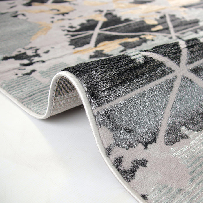Alin Myrren Grey Modern Area Rug