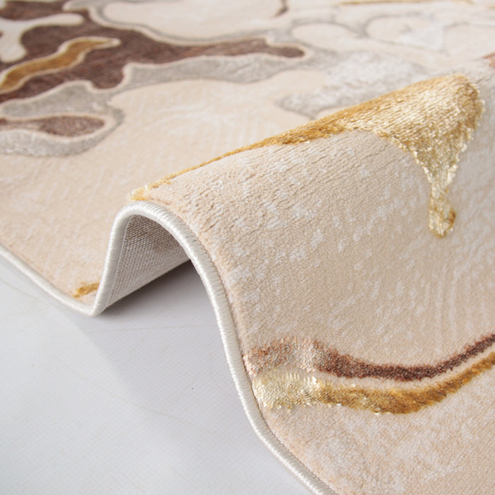 Alin Orvessa Beige Modern Area Rug