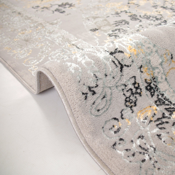 Alin Cavryn Grey Modern Area Rug