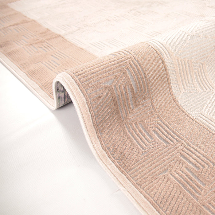 Rainbow Aurevian Beige Grey Rug