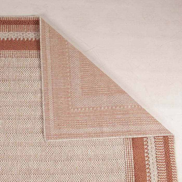 Mona Terracotta Frame Rug
