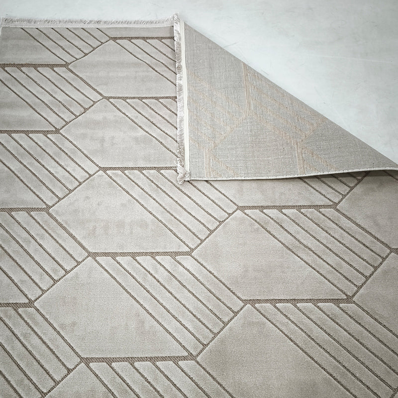 Sisal Silver Hex Rug