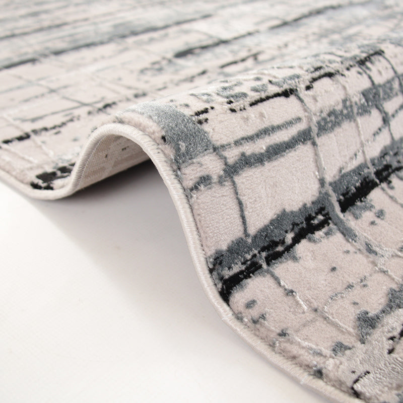 Joburg Phetra Grey Modern Area Rug