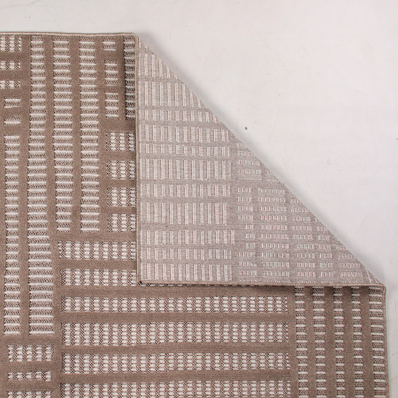 Levo Brown Stagger Rug