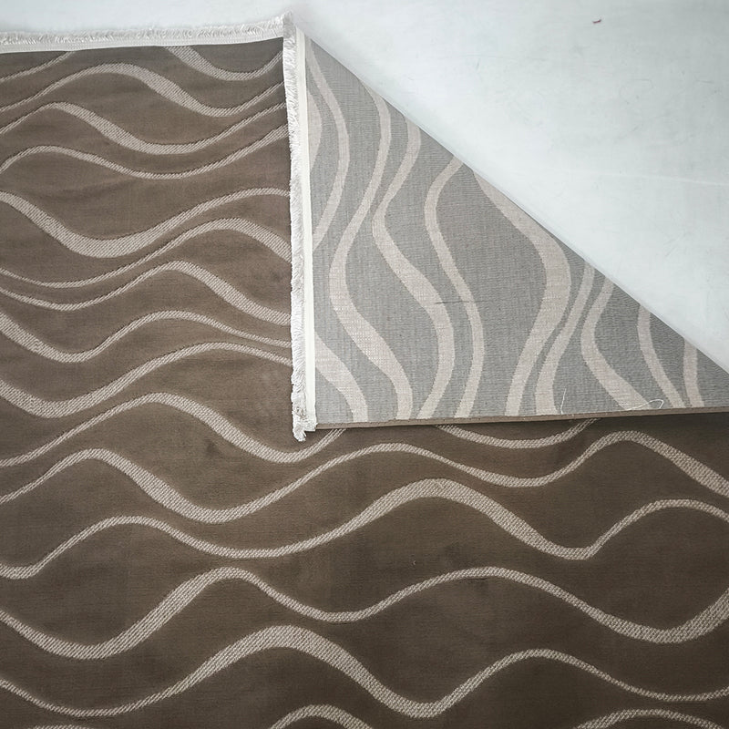 Sisal Taupe Wave Rug