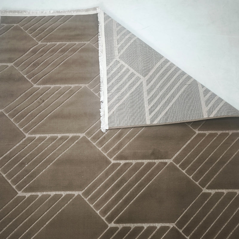 Sisal Taupe Hex Rug