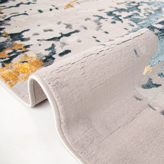 Alin Fenyric Grey Modern Area Rug