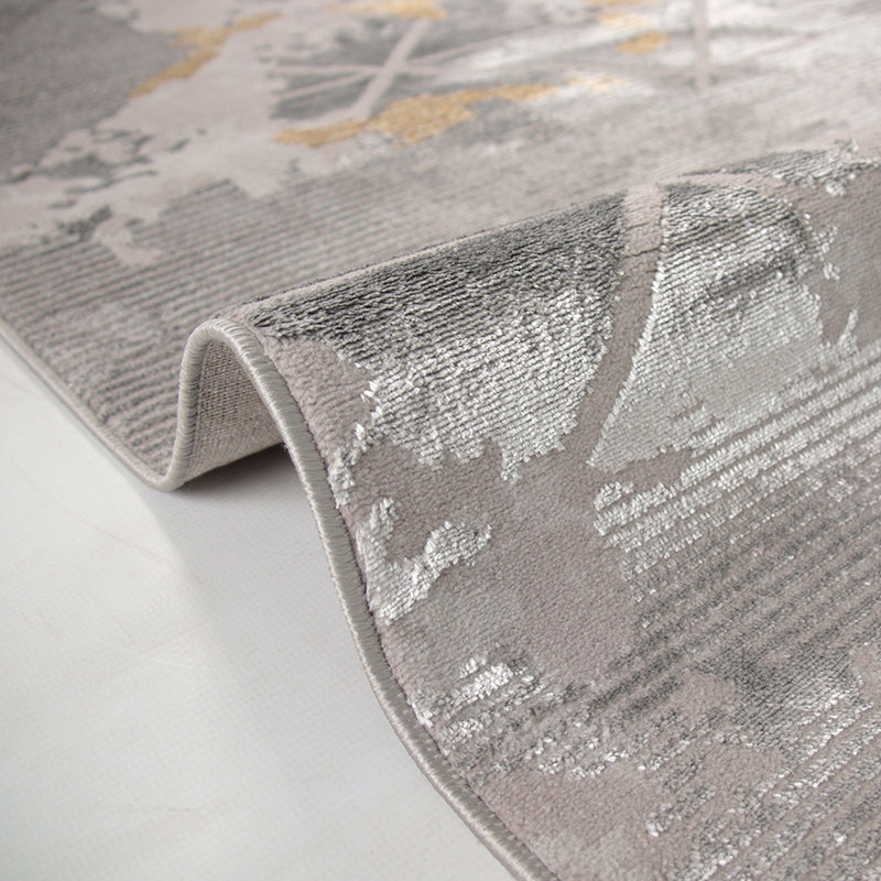 Alin Zynorel Grey Modern Area Rug