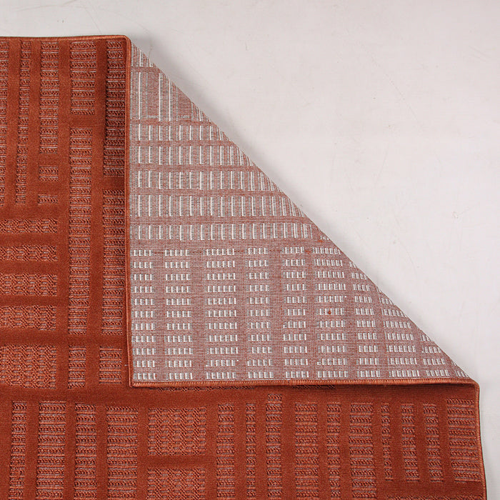 Levo Orange Stagger Rug