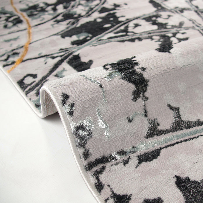 Alin Calyraen Grey Modern Area Rug