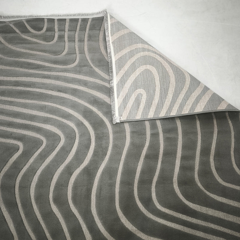 Sisal Silver Topography Rug