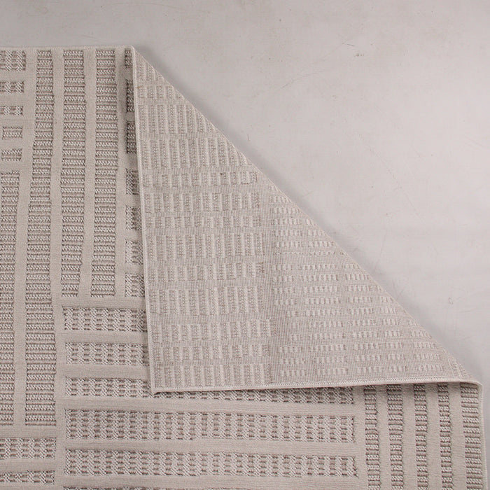 Levo Light Beige Stagger Rug