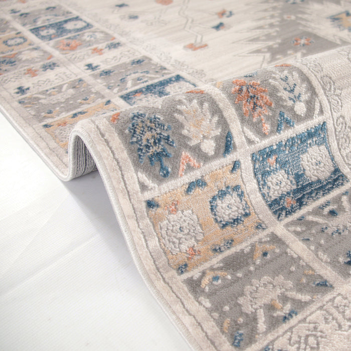 Rainbow Novyra Cream Grey Rug