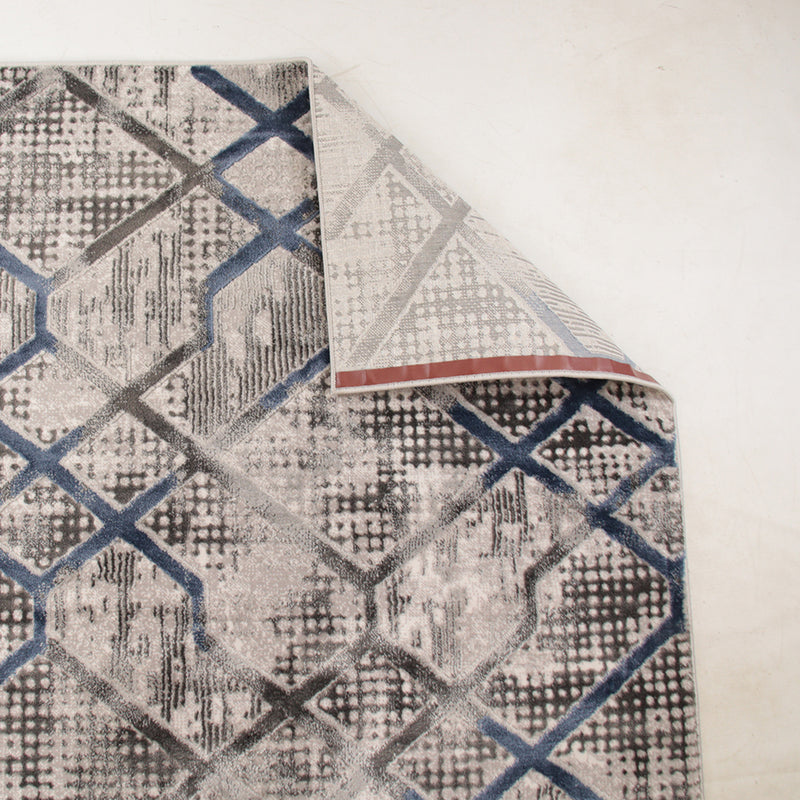 Diamond Lurvian Blue Modern Area Rug
