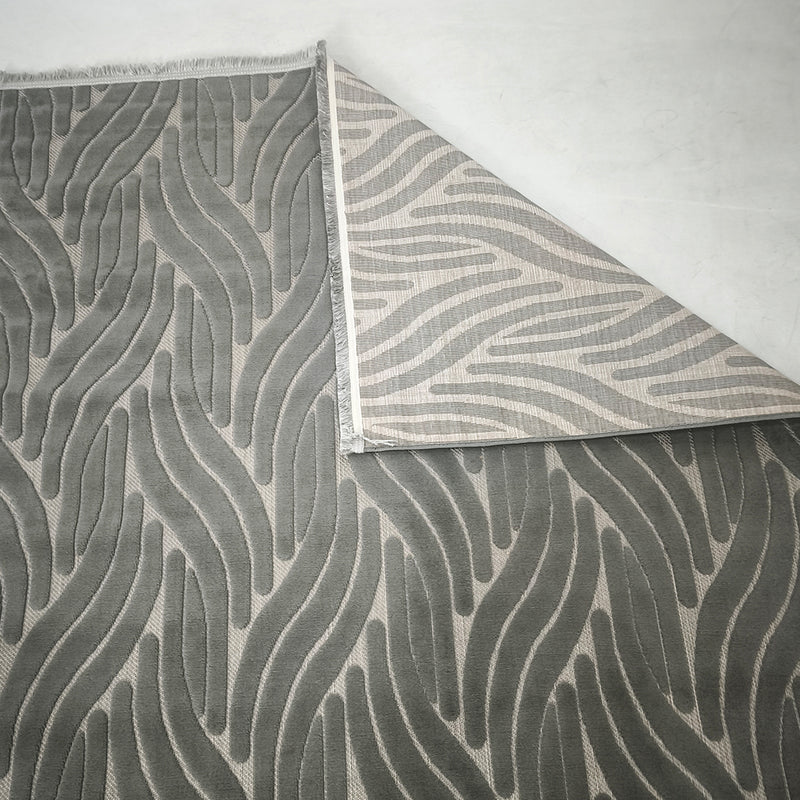 Sisal Silver Carved Rug