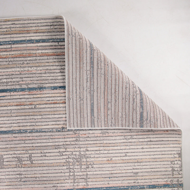 Rainbow Ravon Cream Rug