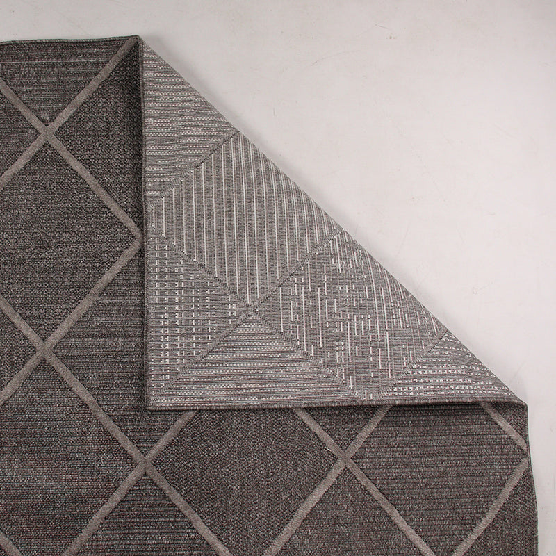 Levo Dark Grey Diamond Rug