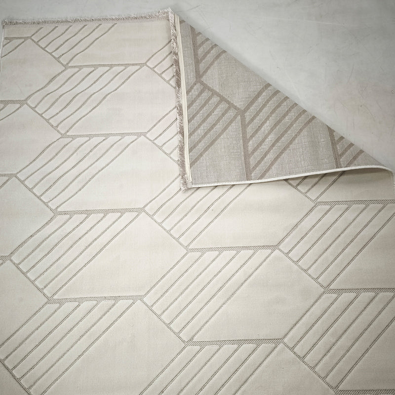 Sisal Geometric Panel Rug