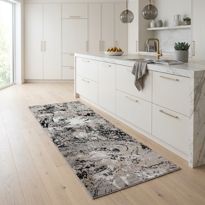 Diamond Black Rug - C1885