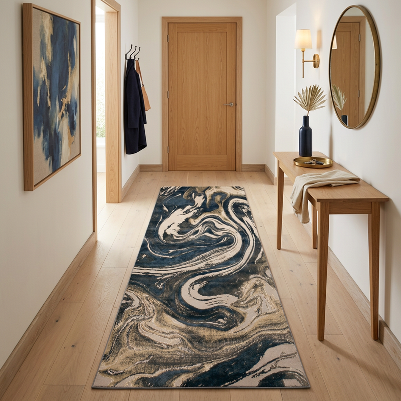 Diamond Blue Rug - C1764