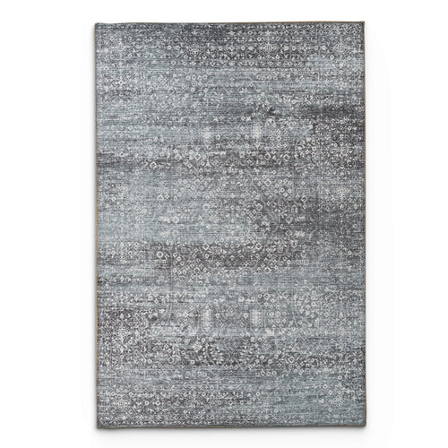 Portobello Frost Traditional Blue Rug