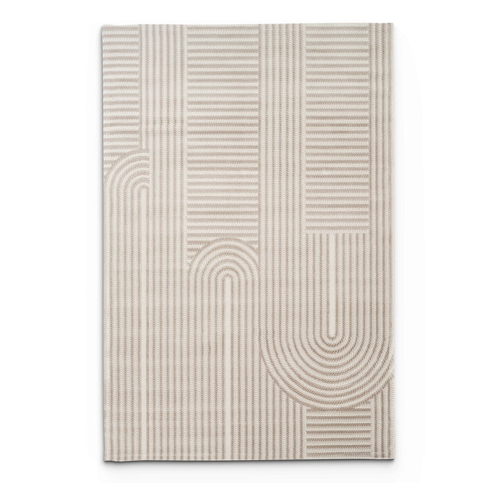 Camber Bluff Geometric Brown & Taupe Rug